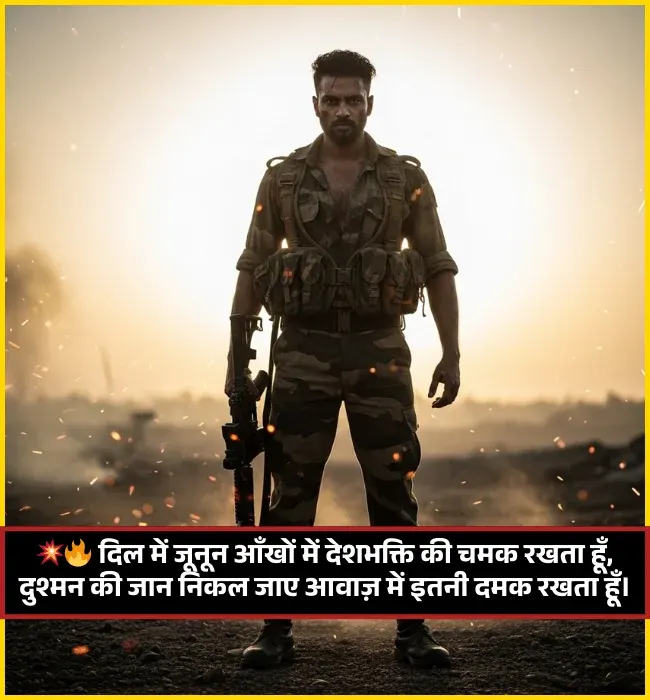 Army Desh Bhakti Shayari