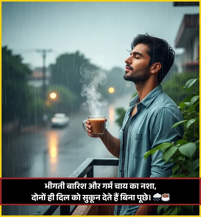 Barish Aur Chai Shayari