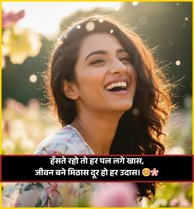 Cute Happy Life Smile Shayari