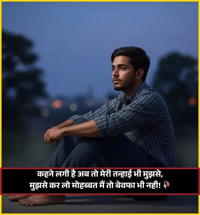 Feeling Alone Shayari Girl