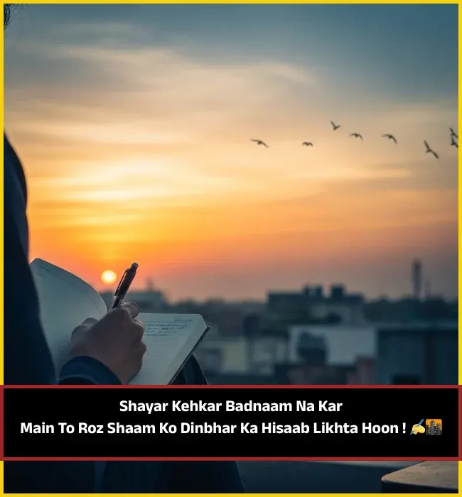 Good Evening Shayari in English