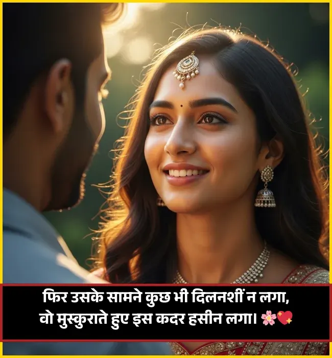 khubsurti ki tareef shayari 2 line