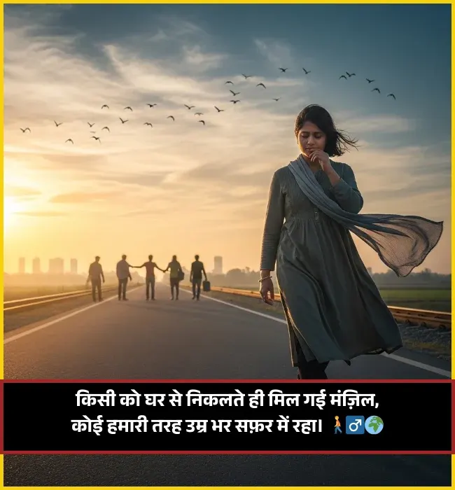 Manzil Safar Shayari Manzil Safar Shayari