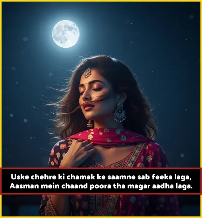 Moon Shayari in English for Instagram