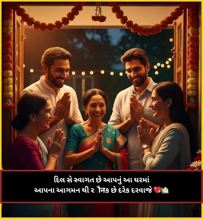 Welcome Shayari in Gujarati